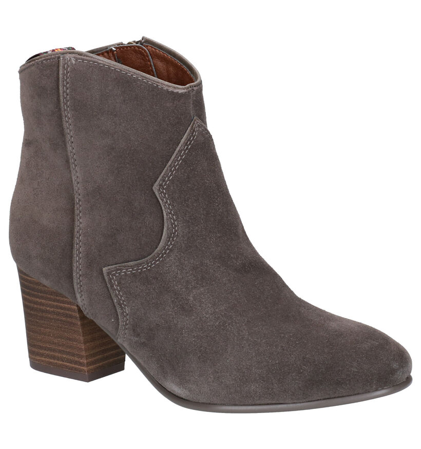 Tamaris TOUCH it Bottes Western en Gris en daim (257141)