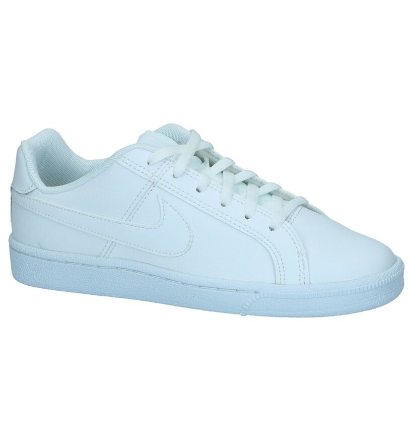 Nike Court Royale Baskets en Bleu en cuir (254052)