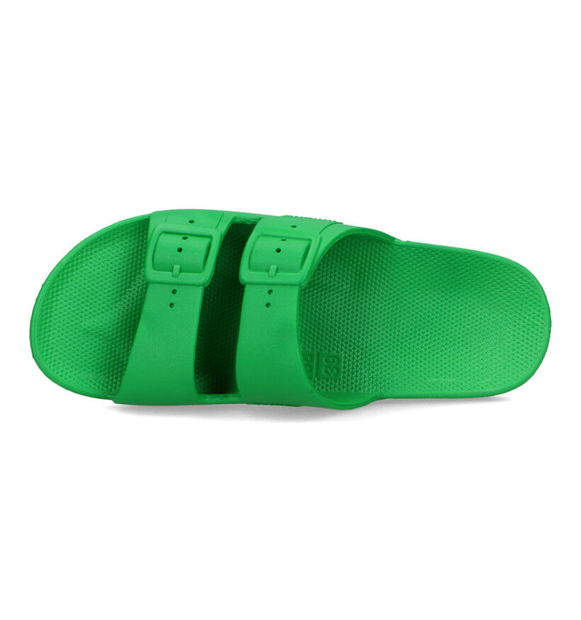 Freedom Moses Basic Groene Slippers voor dames (323012)