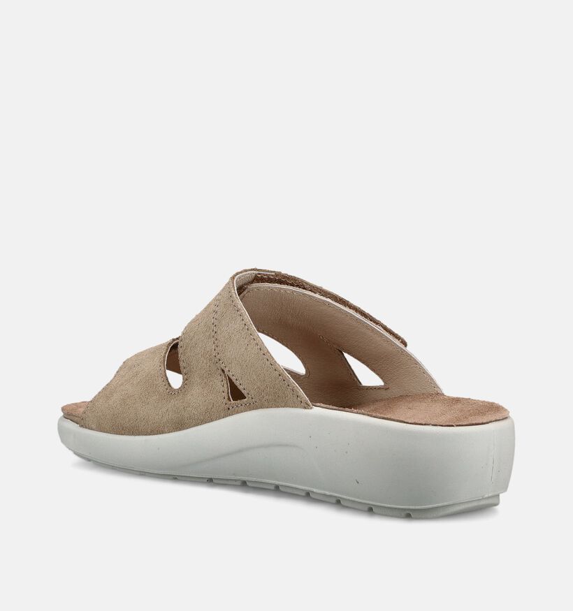 Comfort Plus Beige Sandalen voor dames (373649) - geschikt voor steunzolen