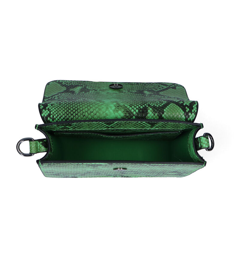 Hvisk Cayman Snake Vegan Sac porté croisé en Vert pour femmes (312288)