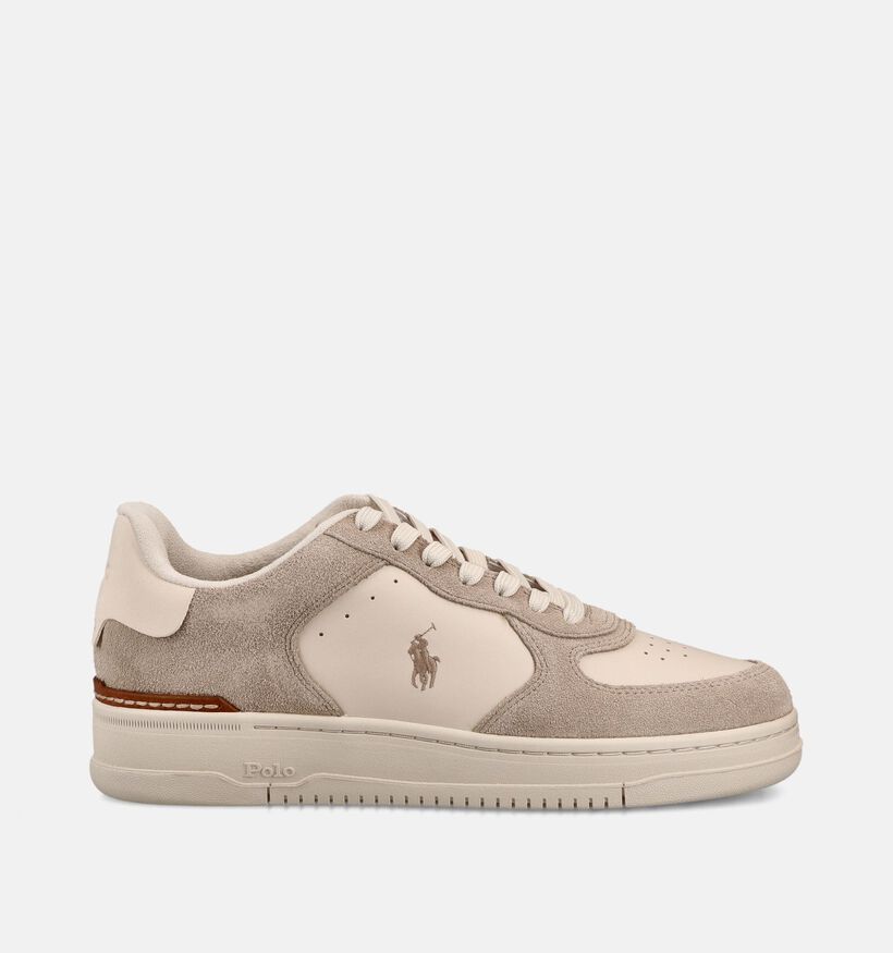 Polo Ralph Lauren Mastercourt Chaussures plates en Blanc pour hommes (369550) - pour semelles orthop&eacute;diques