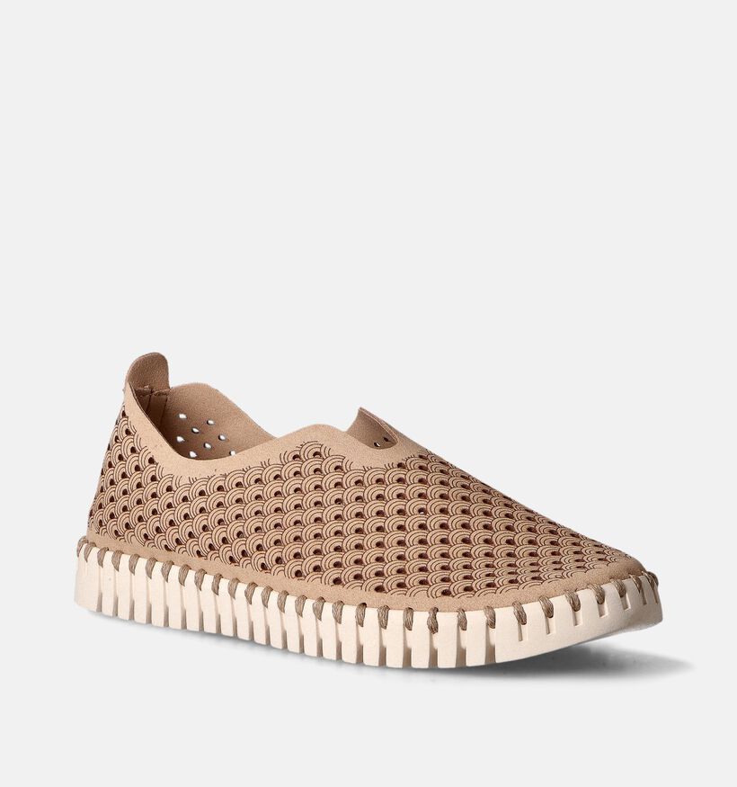 Ilse Jacobsen Tulip Chaussures à enfiler en Beige pour femmes (355836) - pour semelles orthopédiques