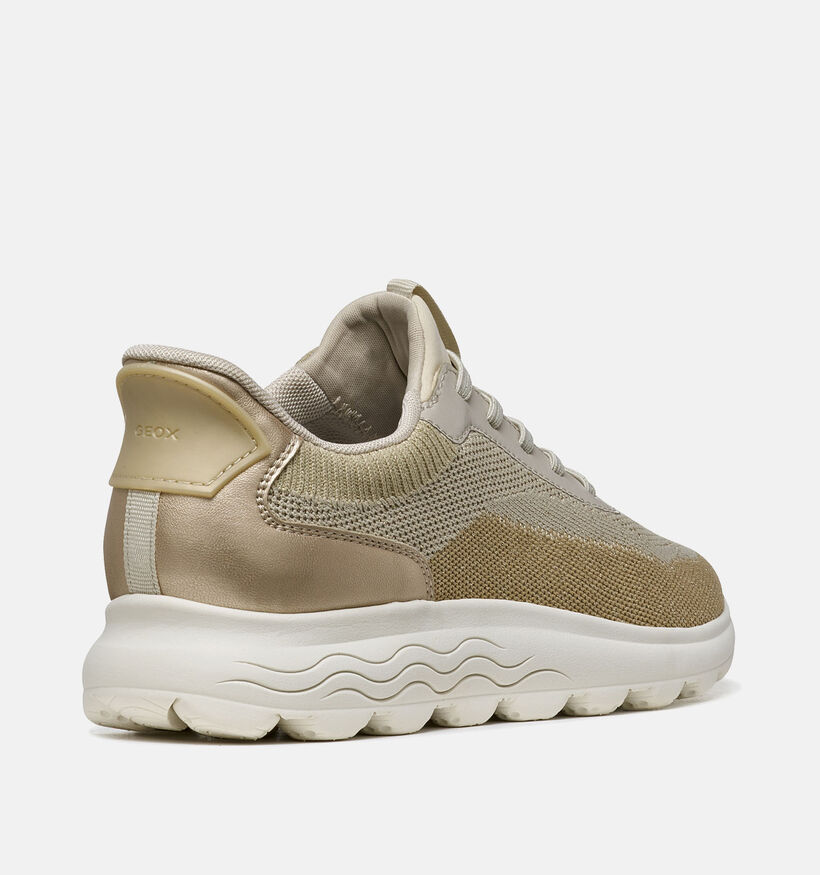 Geox D Spherica Plus Gouden Sneakers voor dames (368176) - geschikt voor steunzolen