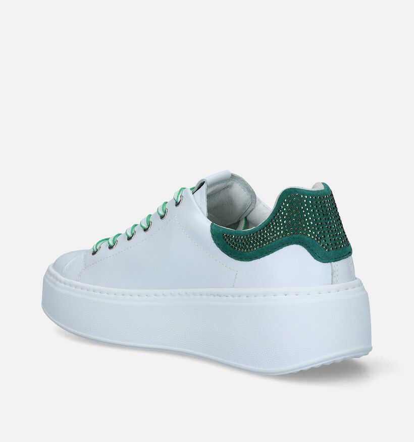 NeroGiardini Witte Sneakers voor dames (337186) - geschikt voor steunzolen