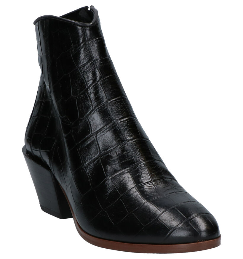 JHay Bottillons à talons en Noir en cuir (259693)