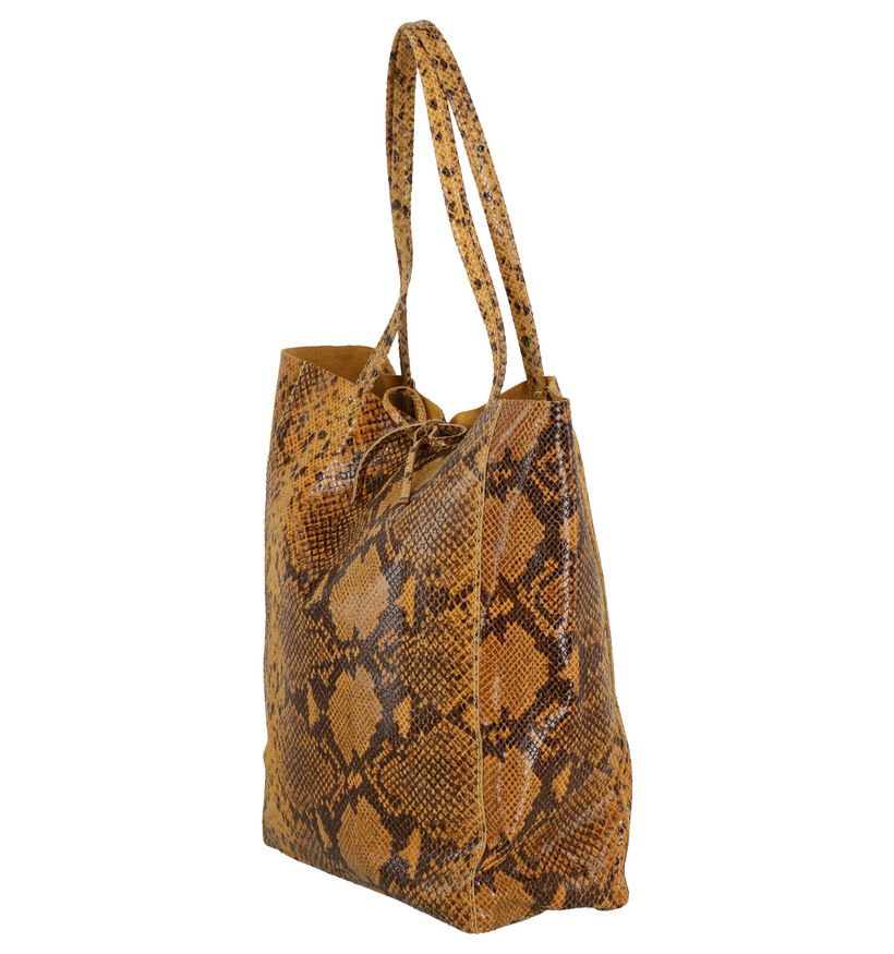 Hampton Bays Gele Shopper in leer (275633)