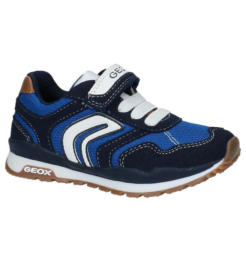 Geox Donkerblauwe Lage Sportieve Sneakers in stof (210527)