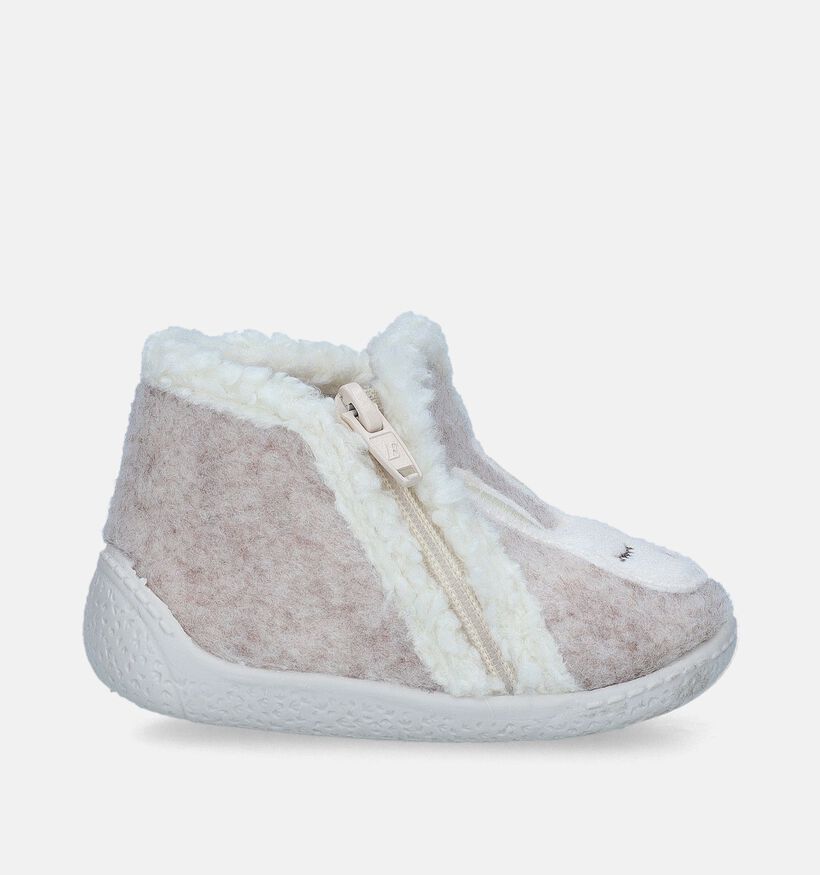 Milo & Mila Beige Hoge pantoffels voor meisjes (348618)