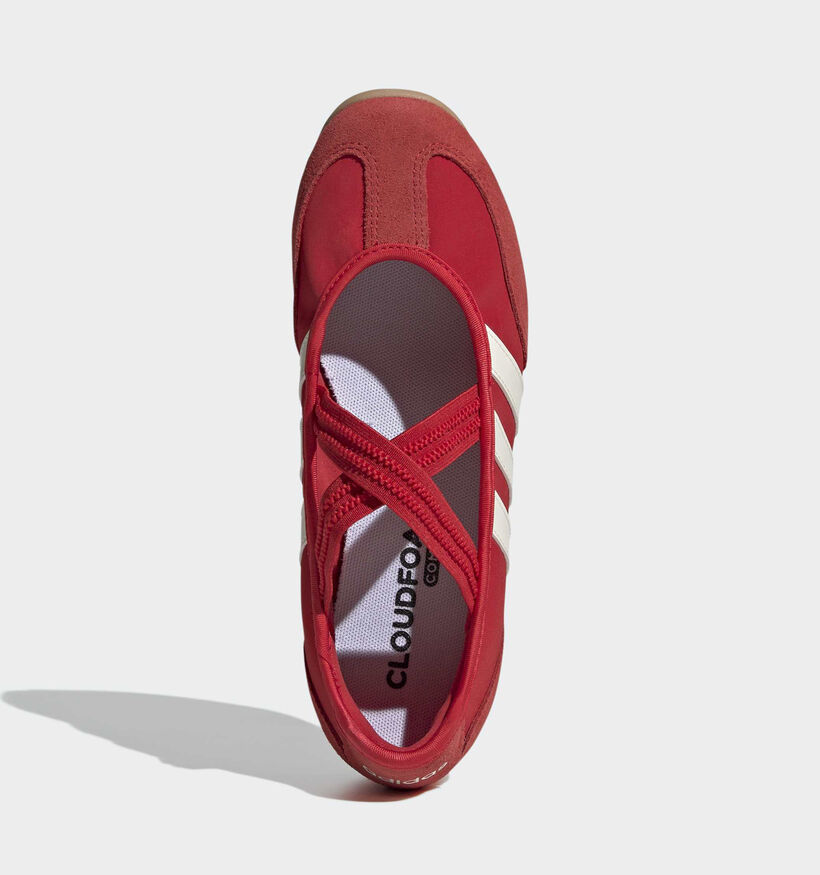 adidas Barreda Mary Jane Ballerines en Rouge pour femmes (372543) - pour semelles orthop&eacute;diques