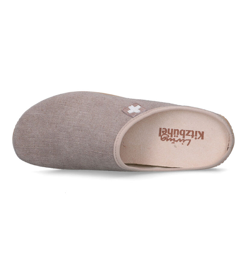 Living Kitzbühel Beige Pantoffels voor dames (325781) - geschikt voor steunzolen