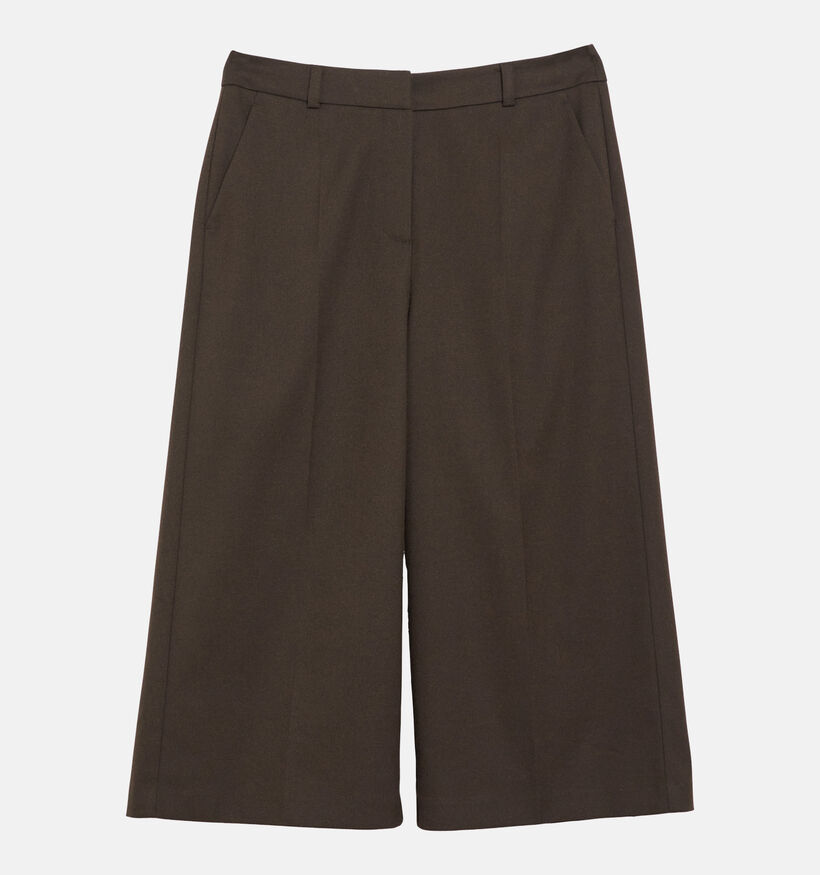 comma Mulch Melange Donkerbruine Culotte Broek voor dames (381797)