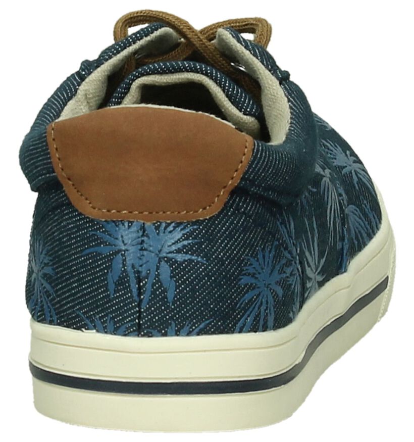 Ghost Rockers Baskets basses en Bleu foncé en textile (196669)