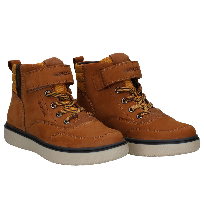 Geox Chaussures hautes en Naturel pour garçons (295095) - pour semelles orthopédiques