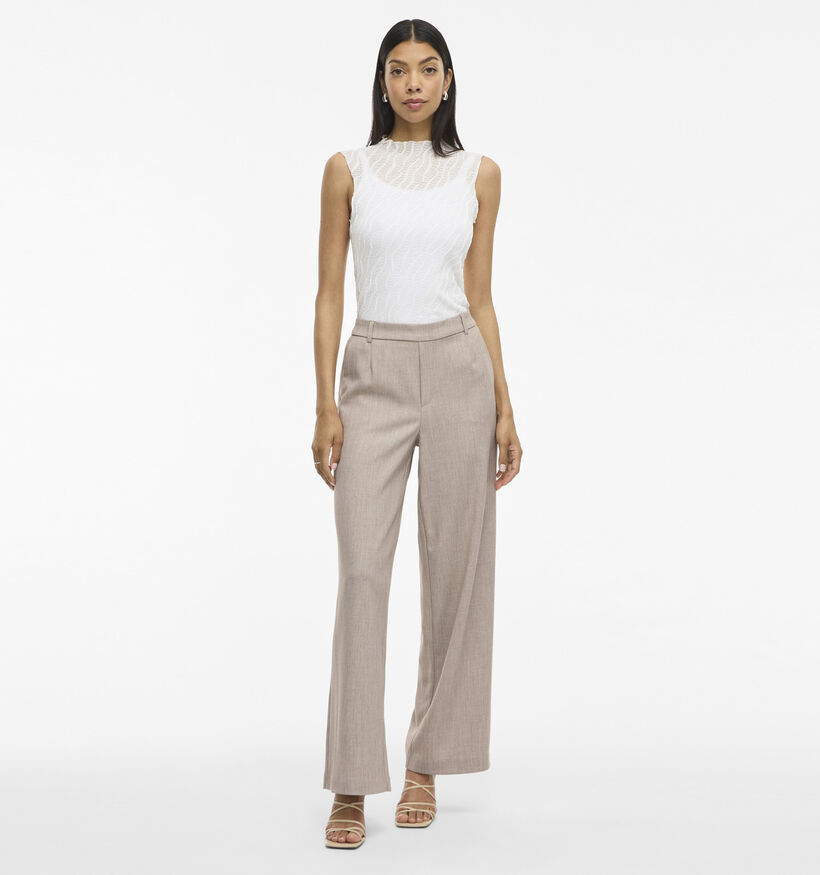 Vila Varone Beige Geklede Broek voor dames (365587)