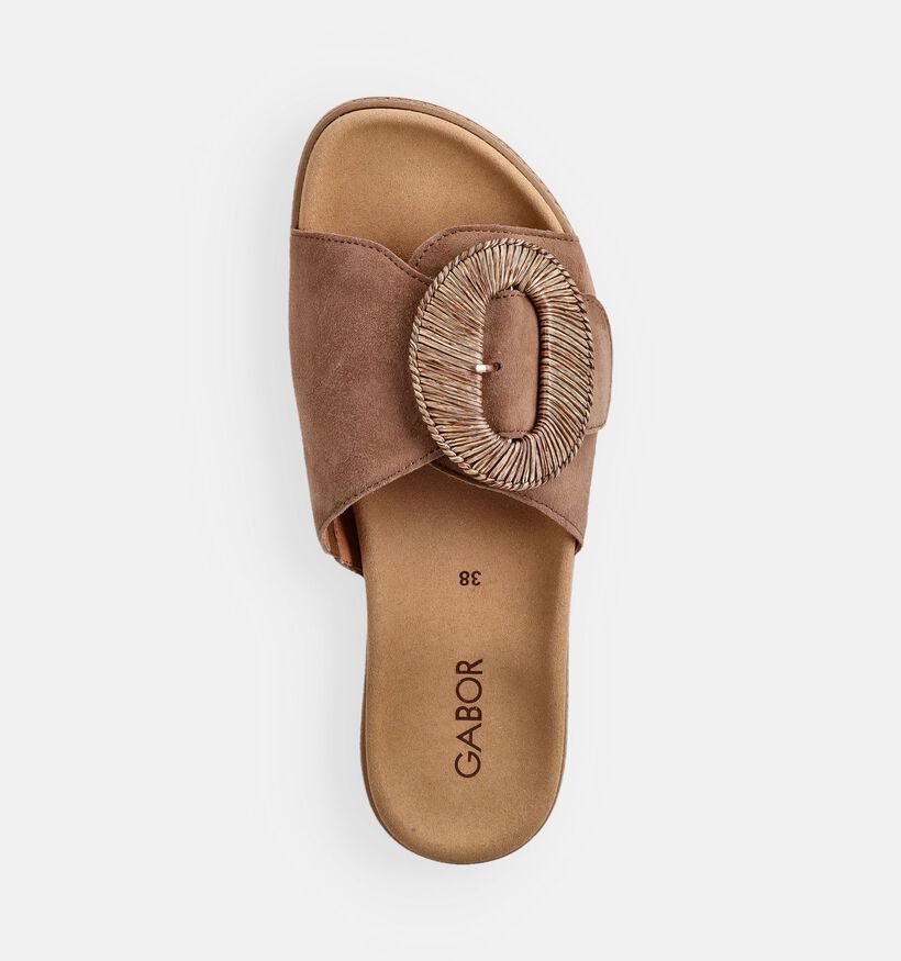 Gabor Taupe Slippers voor dames (371209)