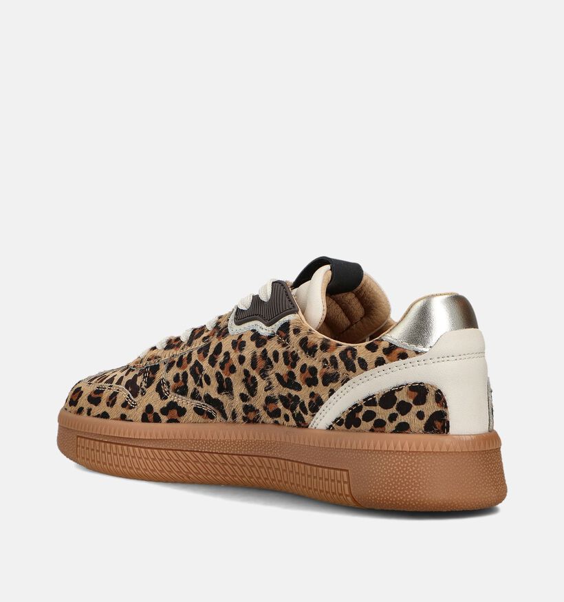 Maruti Yale Bruine/Leopard Sneakers voor dames (360824) - geschikt voor steunzolen