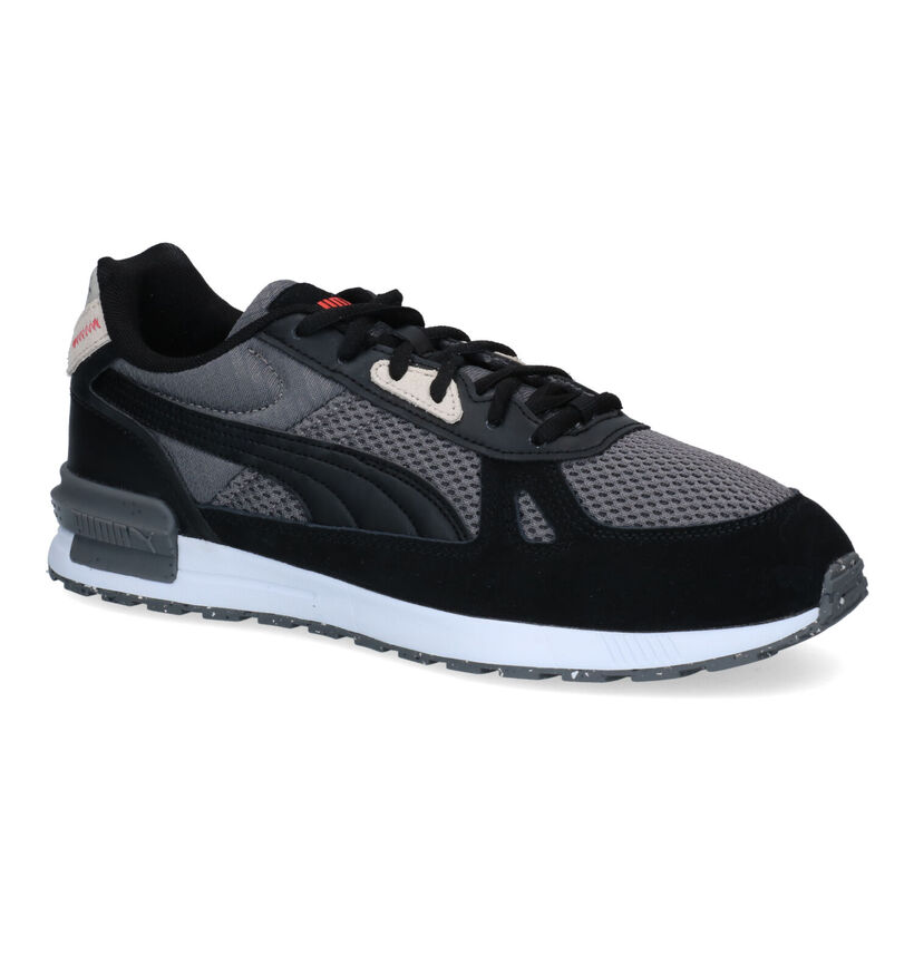 Puma Graviton Pro Better Zwarte Sneakers in kunstleer (301402)