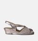 Hush Puppies Sandales compensées en Or pour femmes (357586)