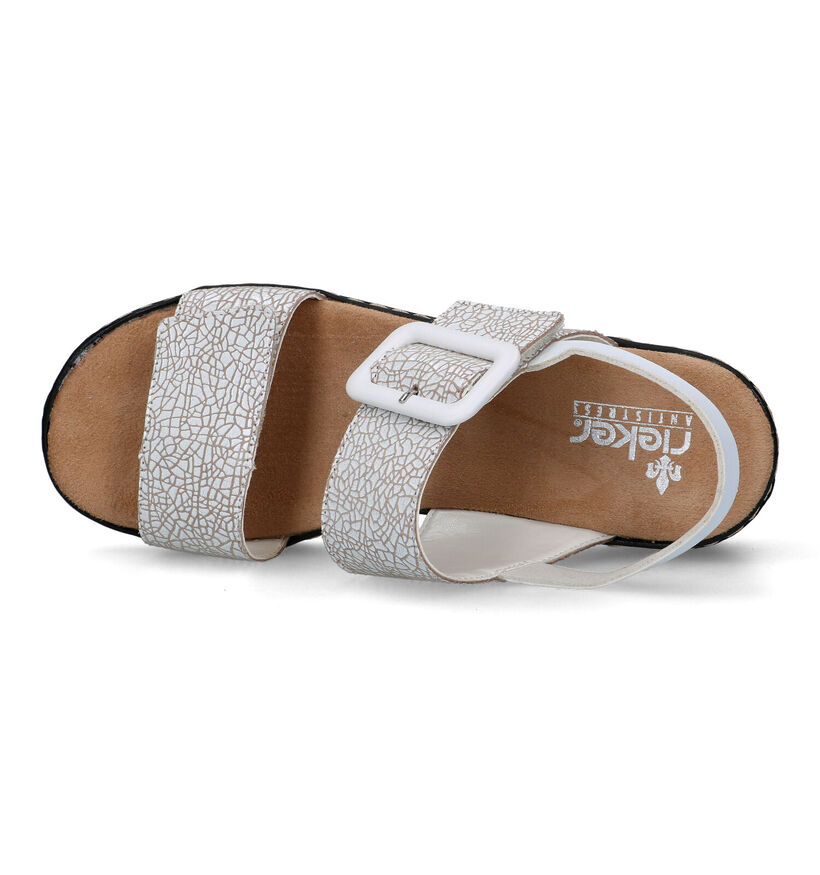 Rieker Witte Sandalen voor dames (323622)