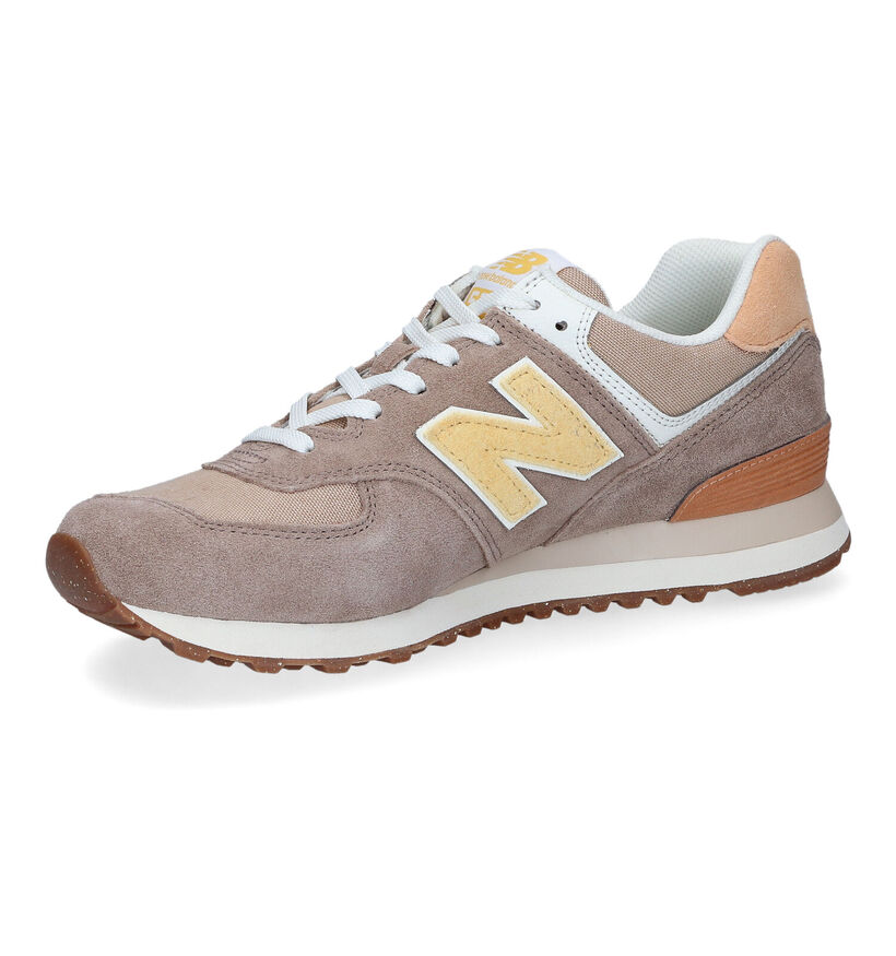 New Balance ML 574 Baskets basses en Gris pour hommes (353357) - pour semelles orthopédiques