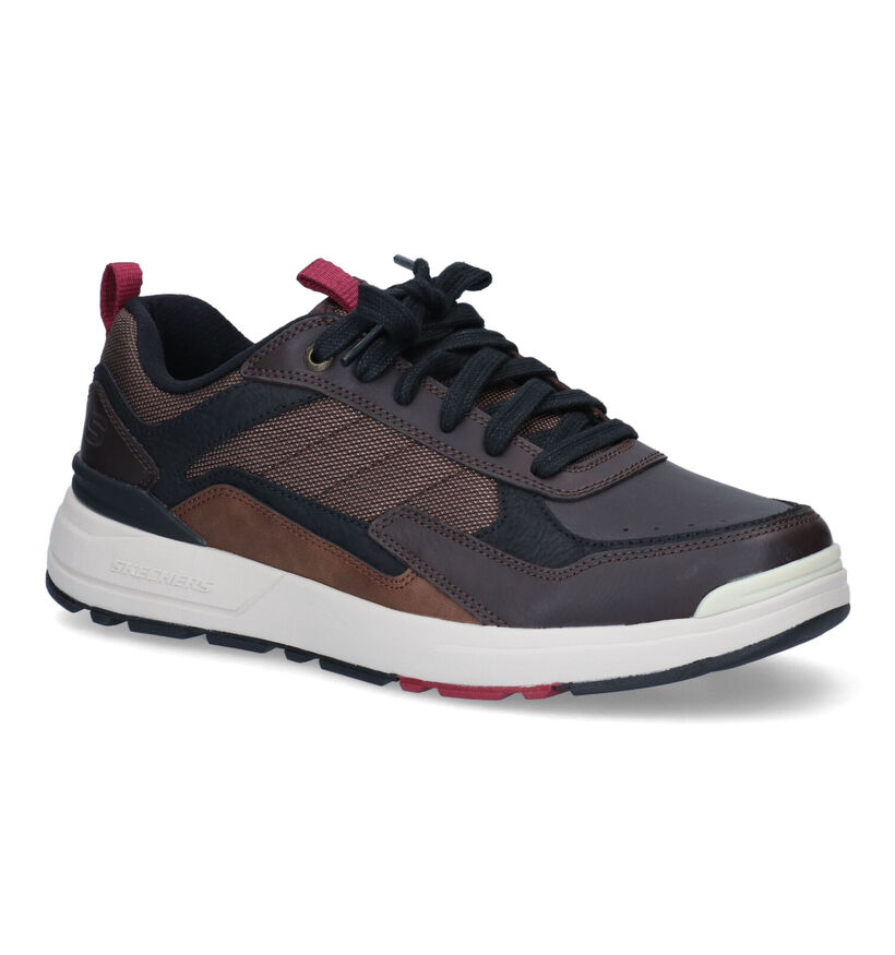 Skechers Rozier Bruine Sneakers in kunstleer (295654)