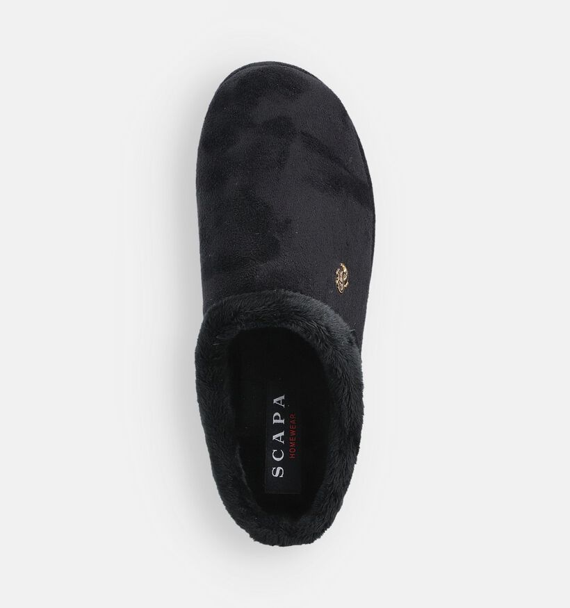Scapa Zwarte Pantoffels voor dames (364044)