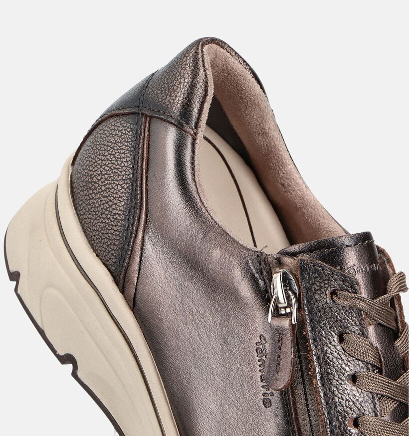 Tamaris Bruine Veterschoenen voor dames (360599) - geschikt voor steunzolen