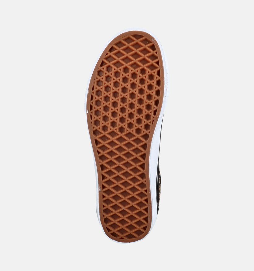 Vans Old Skool Zwarte/Leopard Sneakers voor meisjes (376414)