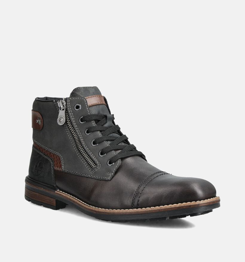 Rieker Grijze Veterboots voor heren (363514)