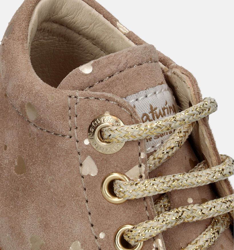 Naturino Cocoon Taupe Babyschoenen voor meisjes (331557) - geschikt voor steunzolen