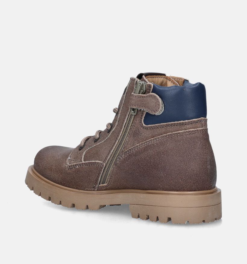 STONES and BONES Berit Taupe Bottines voor jongens (345782) - geschikt voor steunzolen