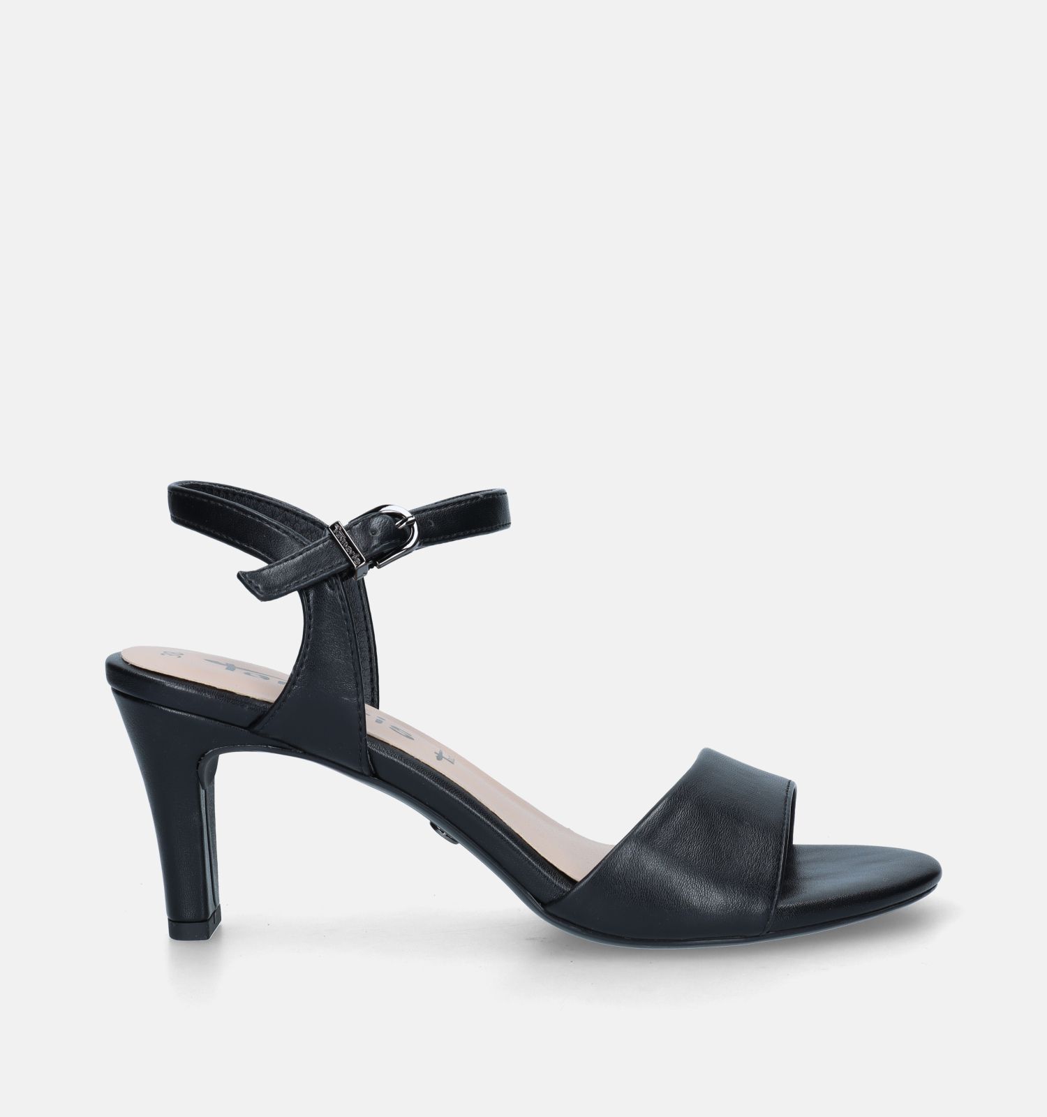 Tamaris sandalen sales met hak zwart