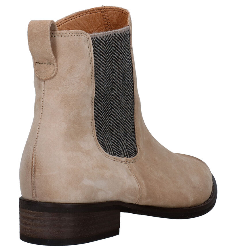 Gabor Beige Enkellaarzen in nubuck (282427)