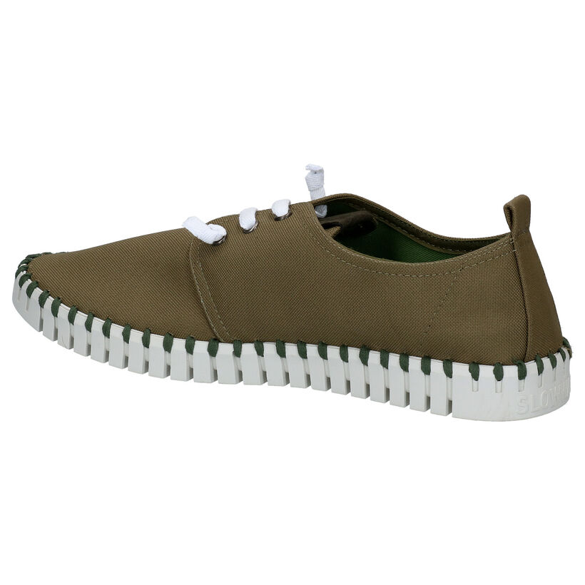 Slowwalk Fosil Sea Chaussures Slip-on en Kaki en textile (275052)