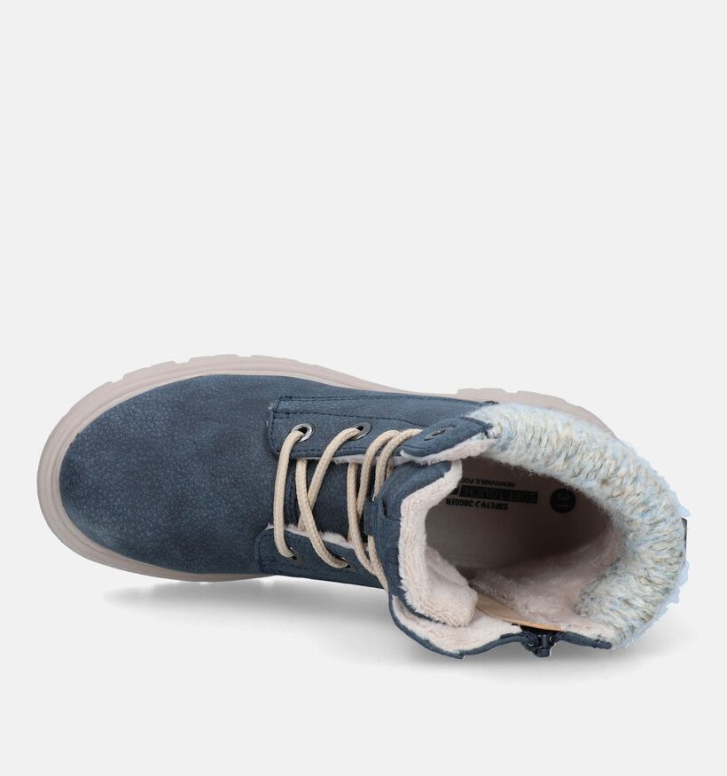 SJ Blauwe Bottines voor meisjes (329511) - geschikt voor steunzolen