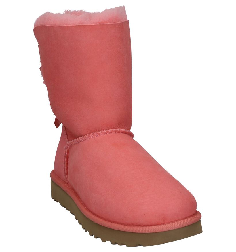 UGG Bottes basses en Rose saumon en daim (223590)