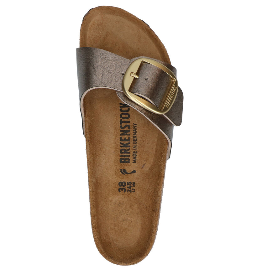 Birkenstock Madrid Rode Slippers in kunstleer (322644)