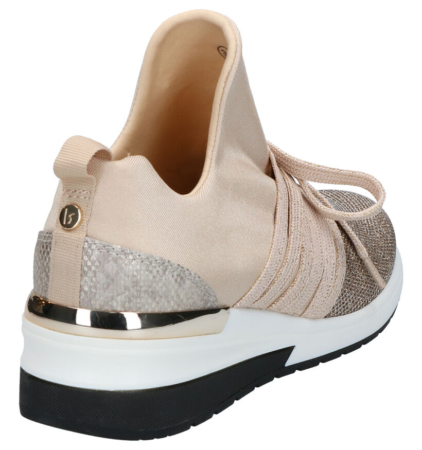 La Strada Beige Sneakers in stof (279205)