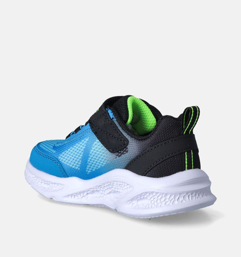 Skechers Meteor Lights Krendox Blauwe Sneakers voor meisjes (361589)