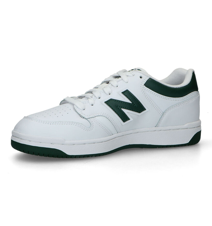 New Balance BB 480 Baskets en Blanc pour hommes (319181) - pour semelles orthopédiques