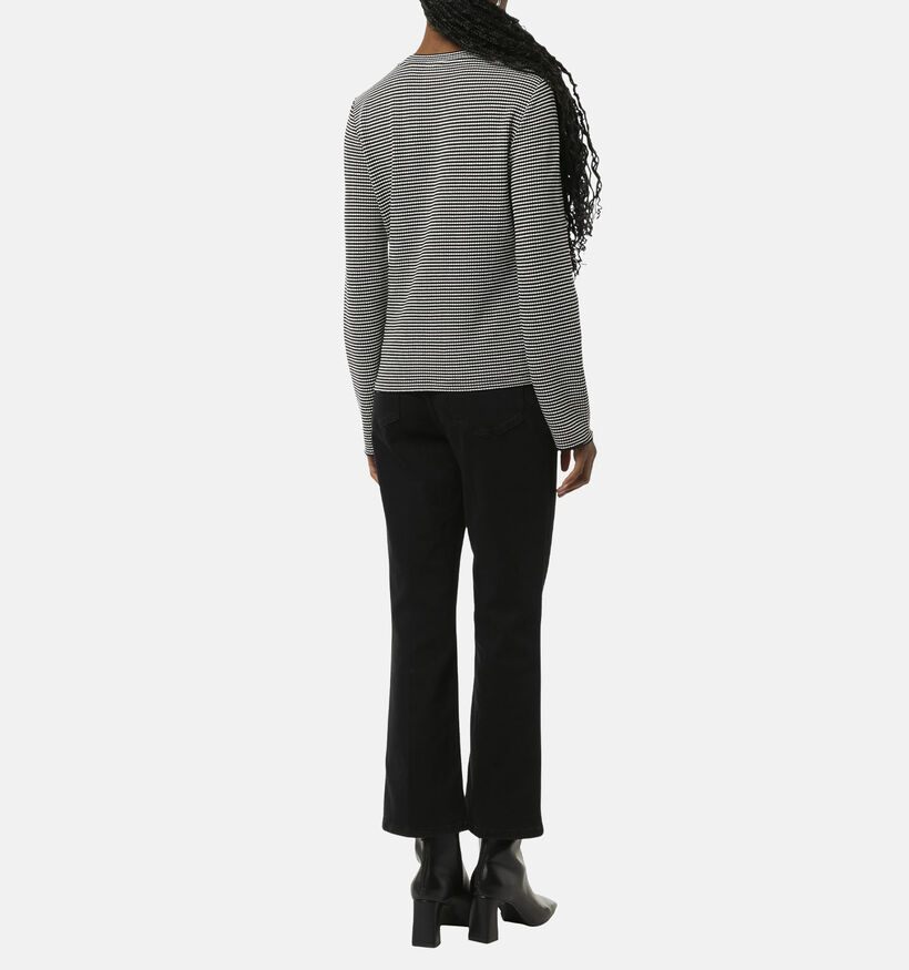 comma casual identity T-shirt manches longues en Noir pour femmes (348444)