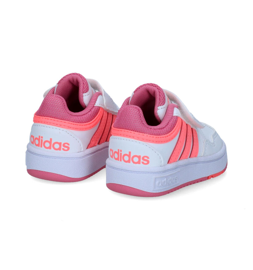 adidas Hoops 3.0 Baskets pour bébé en Blanc pour filles (301117) - pour semelles orthopédiques