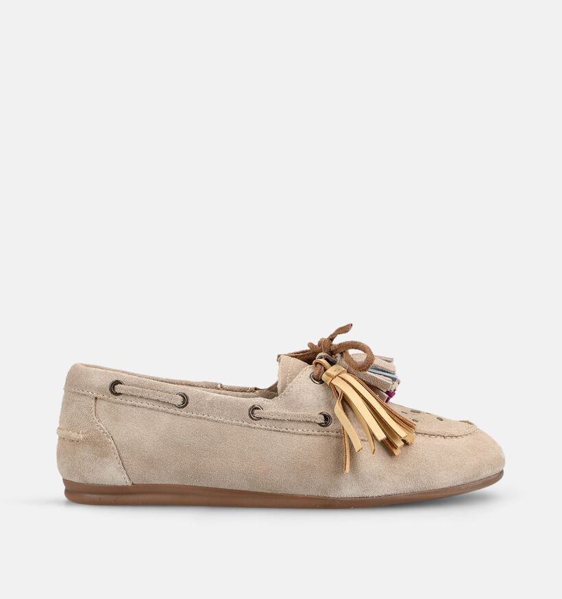 Posh By Poelman Donkerbeige Bootschoenen voor dames (381563)