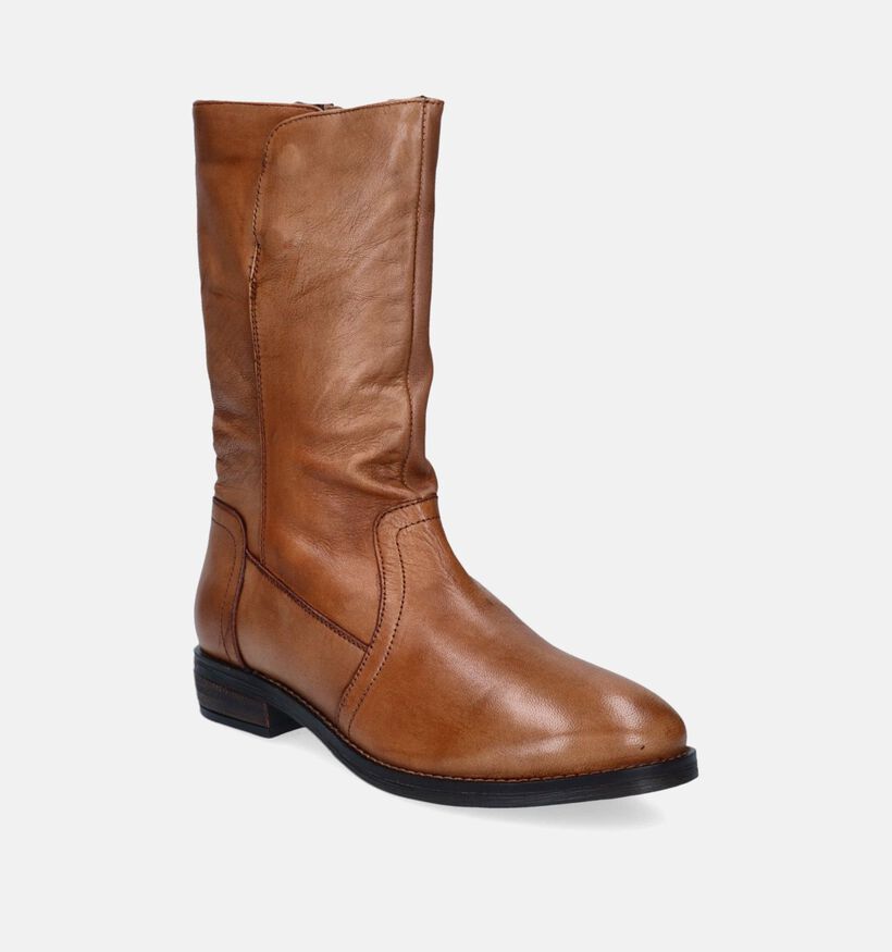 5PM Bottes courtes en Cognac pour femmes (349019)