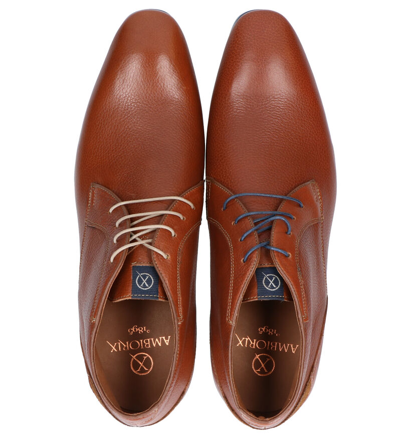 Ambiorix Chaussures habillées en Cognac en cuir (274918)