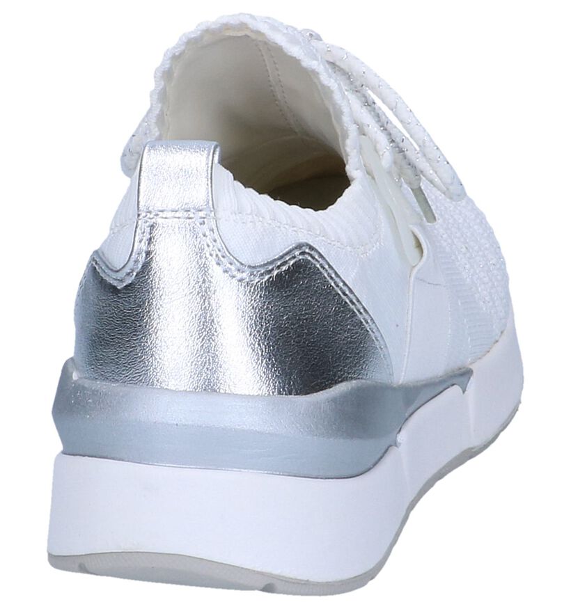 Witte Geklede Slip-on Sneakers Marco Tozzi , Wit, pdp