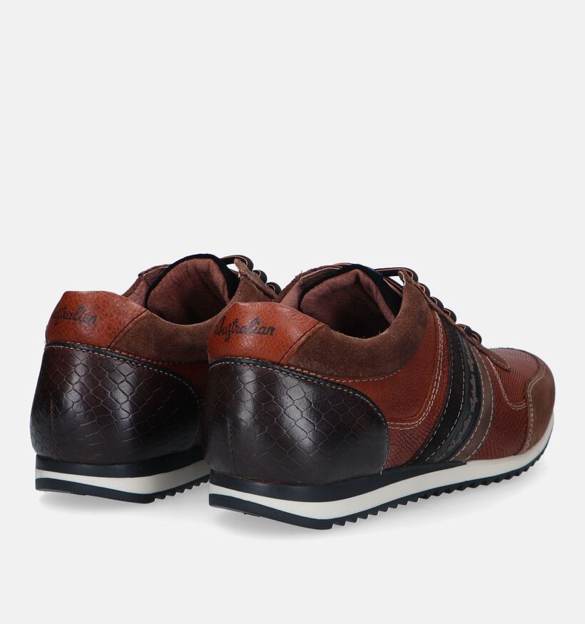 Australian Camaro Chaussures à lacets en Cognac pour hommes (329965) - pour semelles orthopédiques