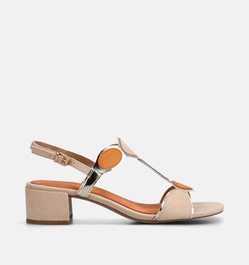 Marco Tozzi Sandalen Beige/Blauw