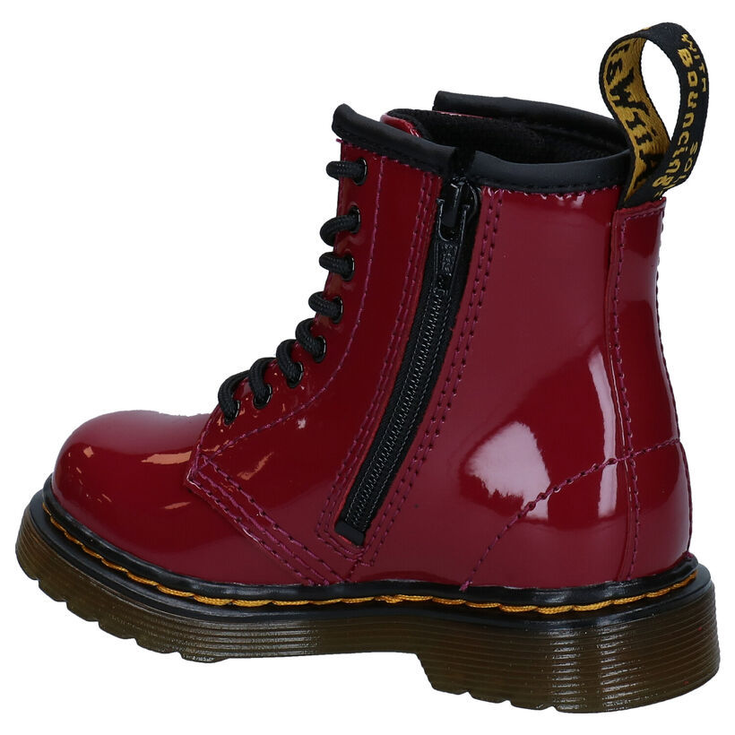 Dr. Martens Cosmic Glitter Bottines en Rouge pour filles (294392)